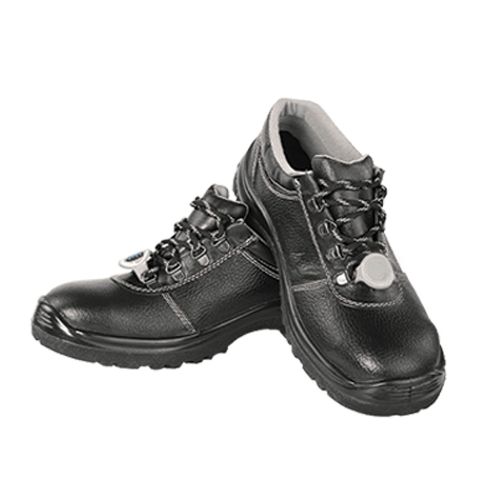 Chrome Tanned Safety Shoes with Single Density PU Sole