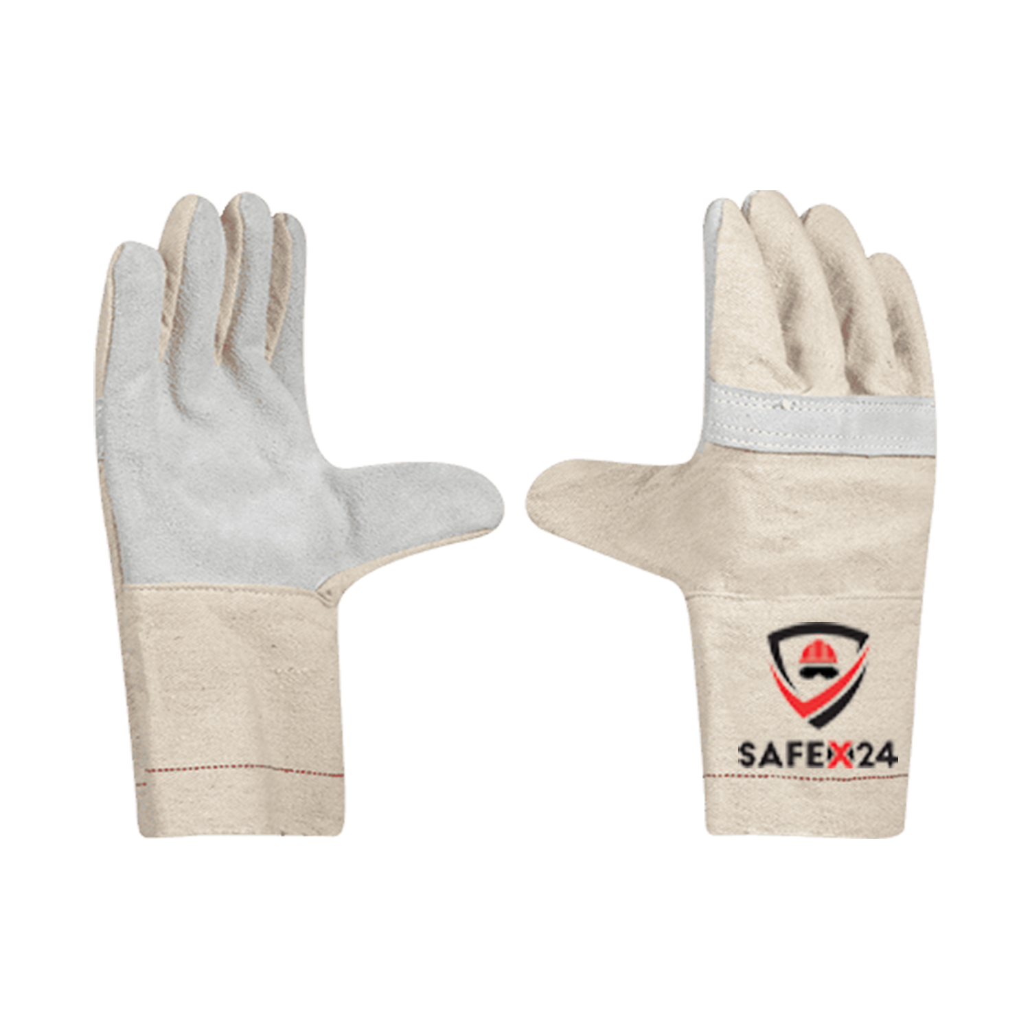 Leather Canvas Hand Gloves