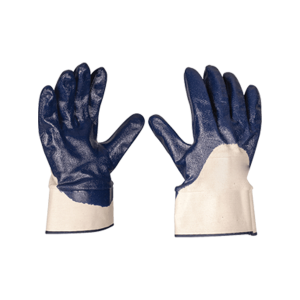 Nitrile Half-Dipped Gloves with Cuff
